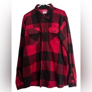 Vintage Wrangler Red and Black Checkered Flannel